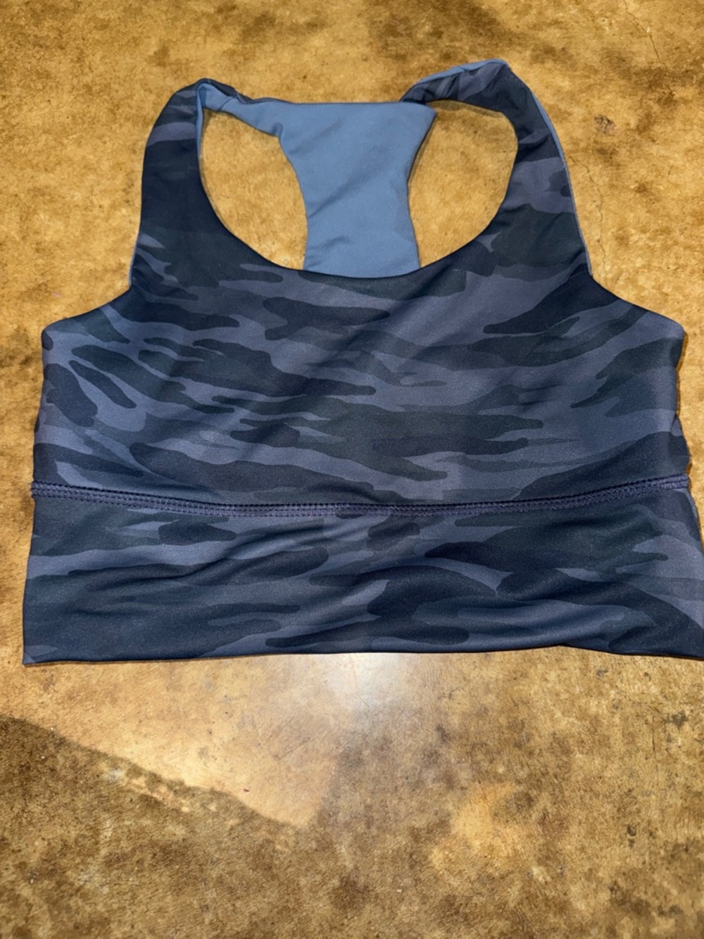 DYI Navy Camo Racerback Sports Bra